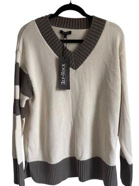 NEW Alp n Rock Otto Pullover V-Neck Sweater Size Small